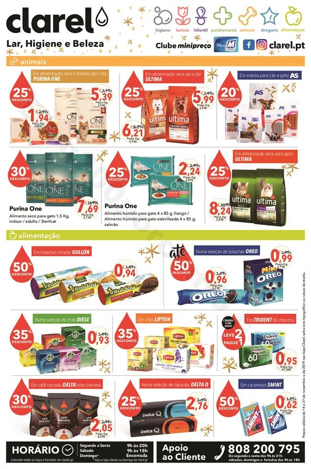Antevisão Folheto CLAREL Natal promoções de 14 