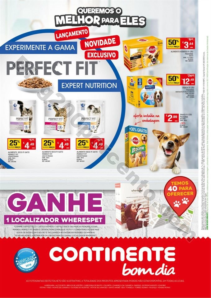 Especial Pets CONTINENTE Promoções de 7 a 28 jan