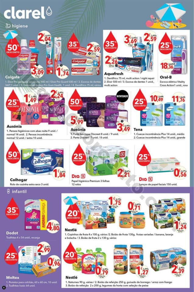 Antevisão Folheto CLAREL Promoções de 19 julho 