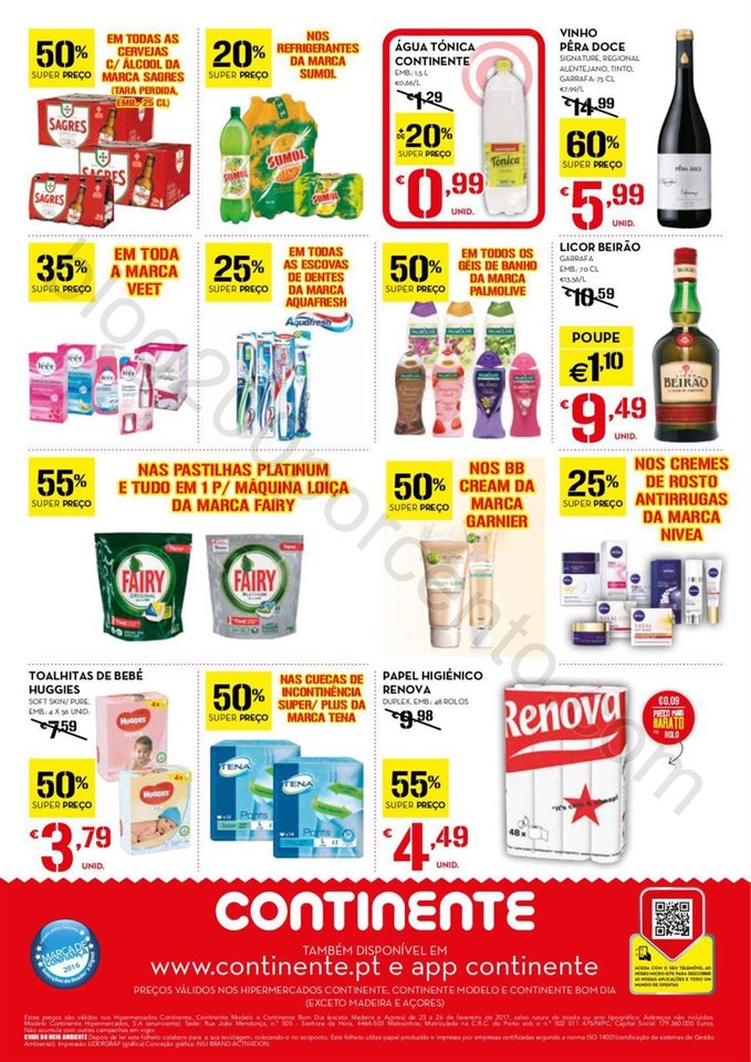 Antevisão Folheto CONTINENTE Fim de semana de 23 