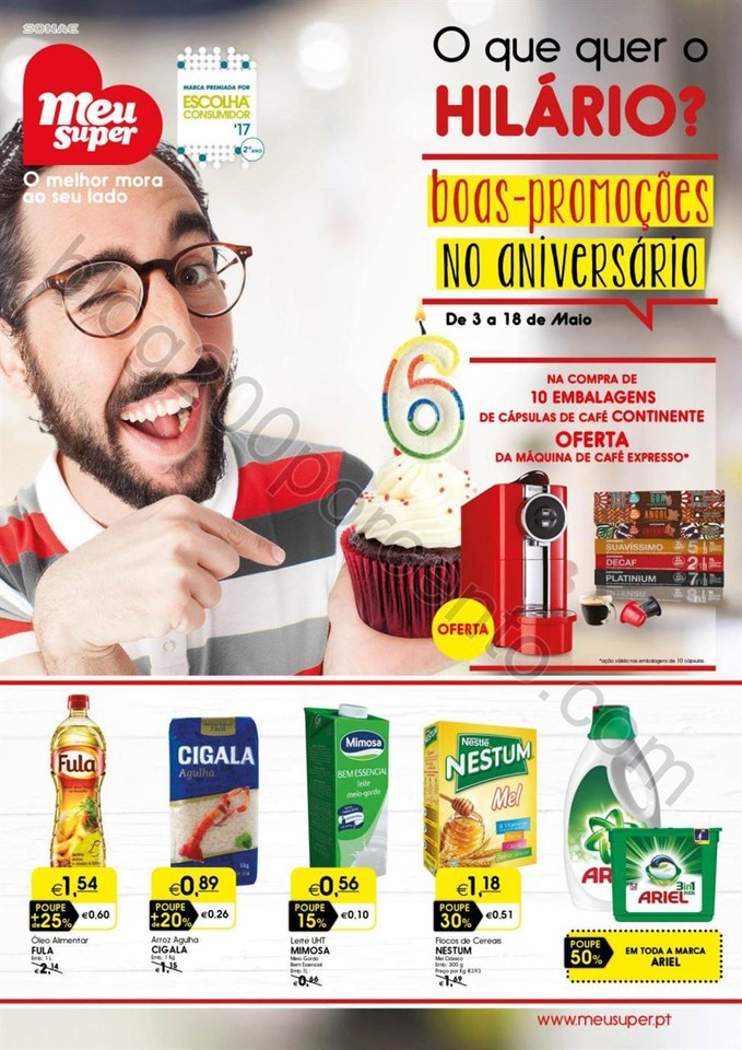 Antevisão Folheto MEU SUPER Promoções de 3 a 18