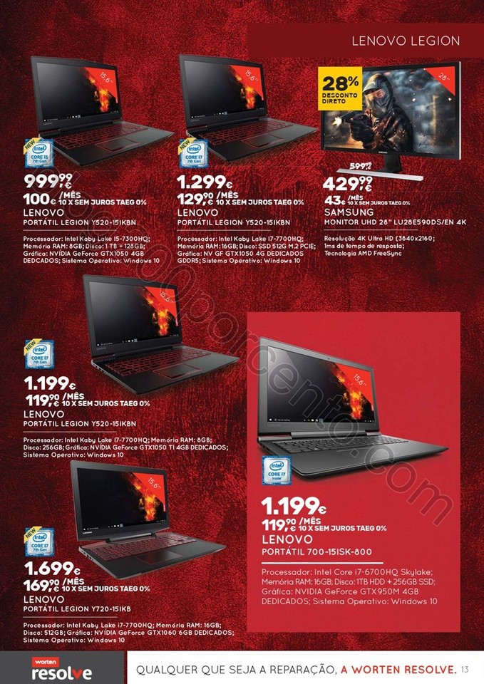 Novo Folheto WORTEN Extra Gamer promoções até 3