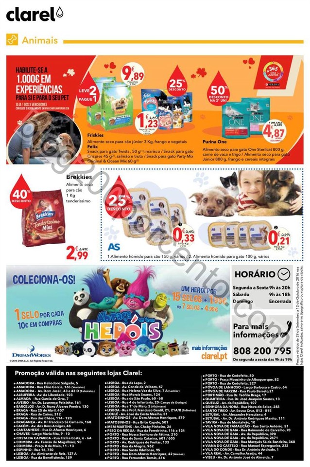 Antevisão Folheto CLAREL promoções de 29 setemb