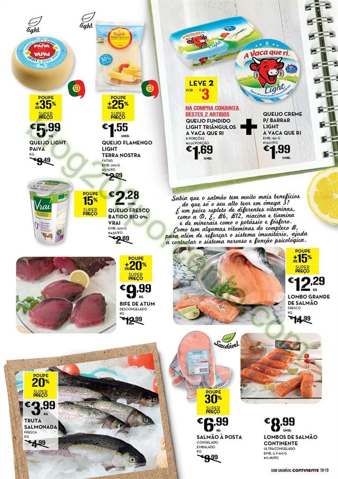 Novo Folheto CONTINENTE Alimentação saudável de