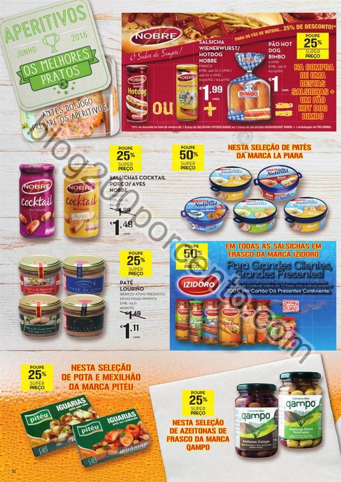 Antevisão Folheto CONTINENTE Cervejas promoções