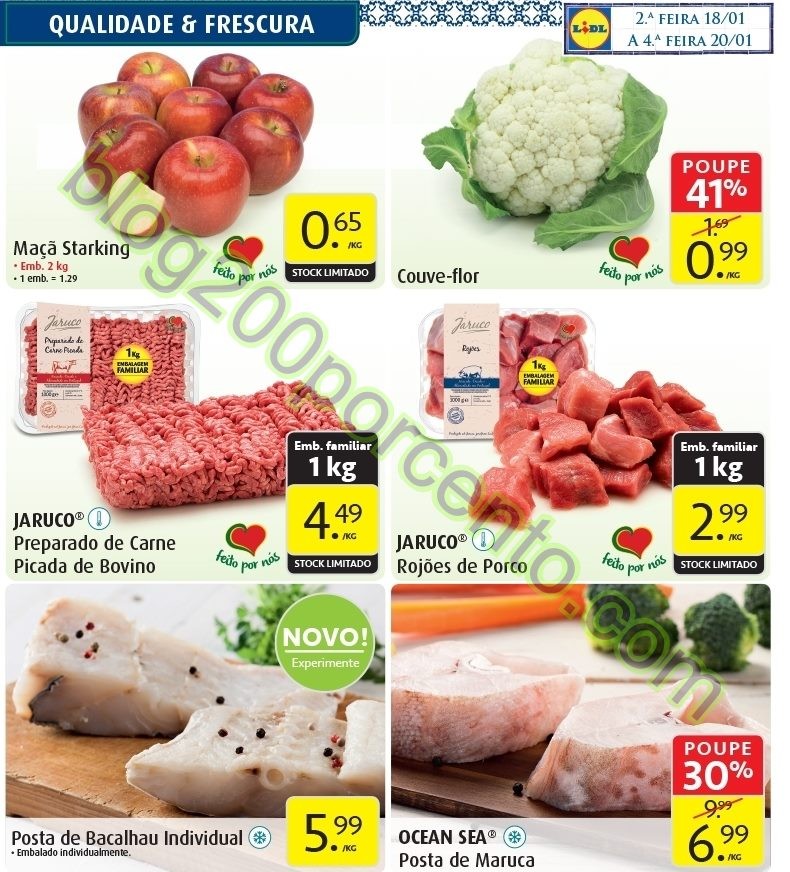 Antevisão Folheto LIDL Promoções de 18 a 20 jan