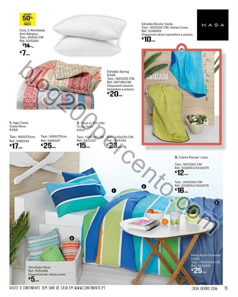 Antevisão Folheto CONTINENTE Kasa verão de 19 ju