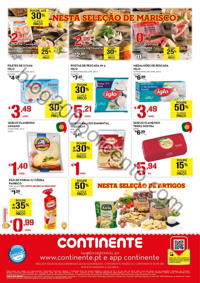 Antevisão Folheto CONTINENTE Fim de semana de 22 