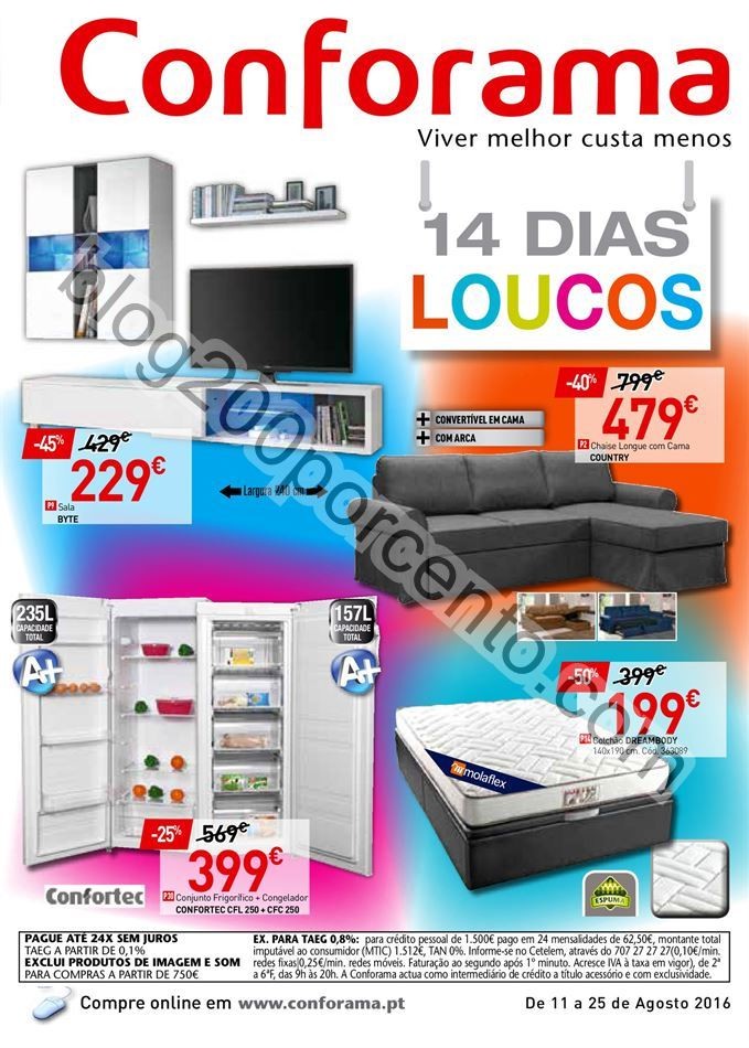 Antevisão Folheto CONFORAMA 14 dias loucos de 11 