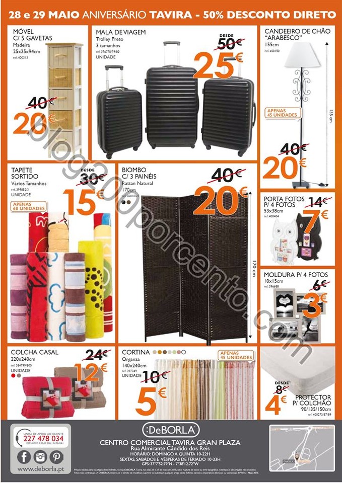 Antevisão Folheto DEBORLA Aniversário Tavira dia
