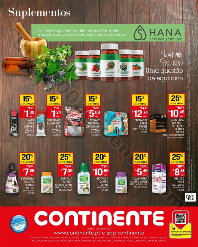 Antevisão Folheto CONTINENTE Bio &amp; Saudável Prom