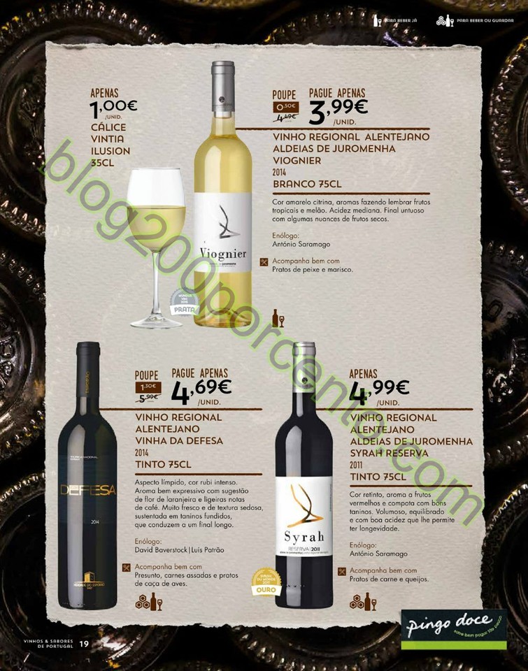 Antevisão Folheto PINGO DOCE Vinhos e Sabores de 