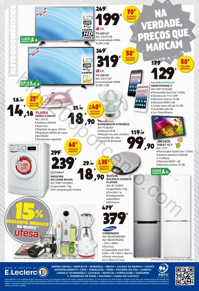 Antevisão Folheto E-LECLERC Promoções de 6 a 12