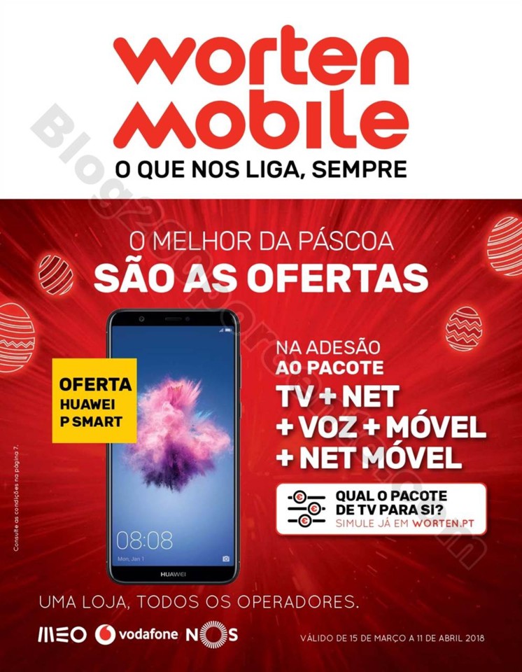 Antevisão Folheto WORTEN Mobile promoções de 15
