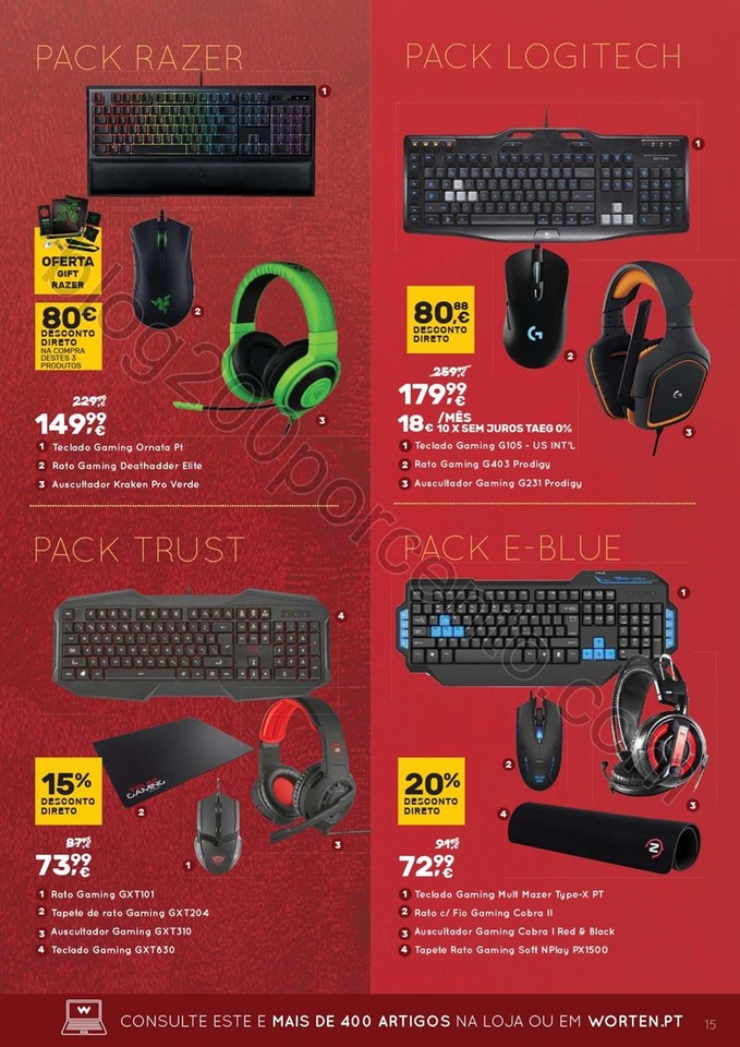 Novo Folheto WORTEN Extra Gamer promoções até 3