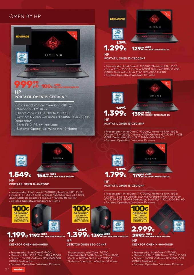 Novo Folheto WORTEN Gamer promoções até 22 nove