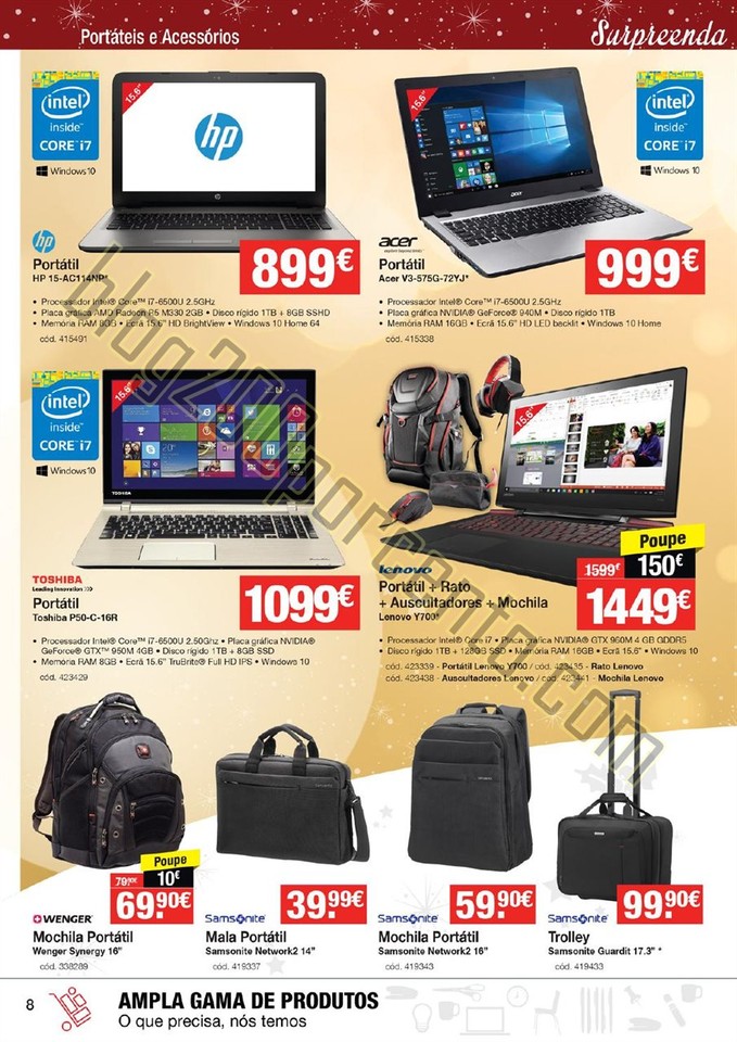Antevisão folhetoSTAPLES Promoções Natal de 10 