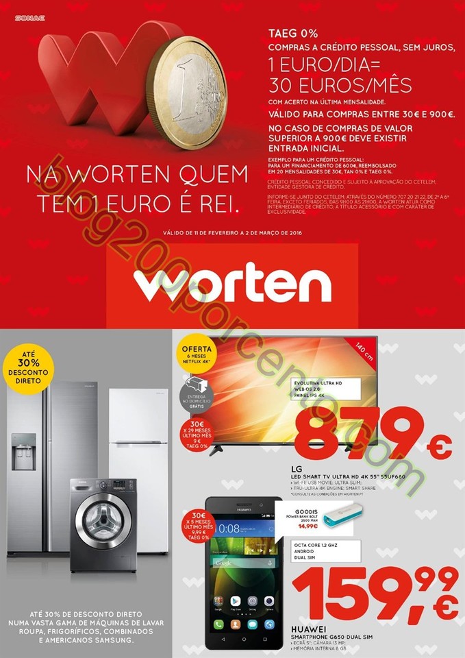 Antevisão Folheto WORTEN Promoções de 11 fevere