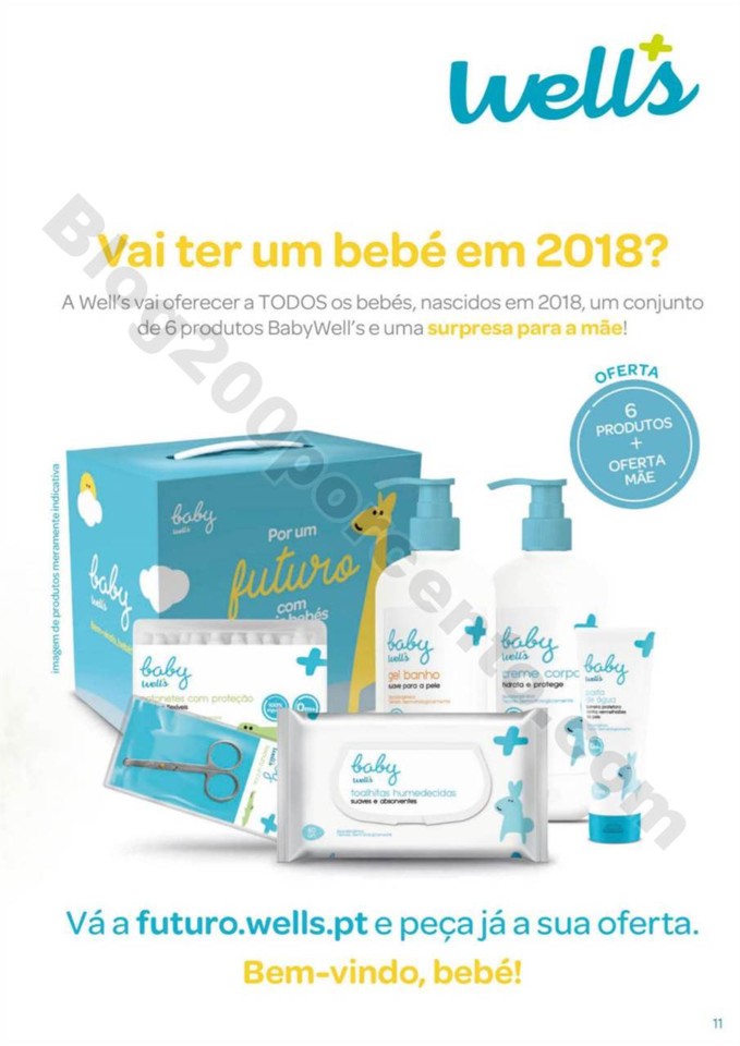 Antevisão Folheto WELLS Bebé promoções de 9 ja