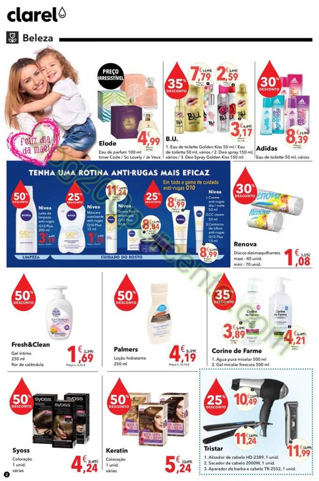 Antevisão Folheto CLAREL Promoções de 21 abril 