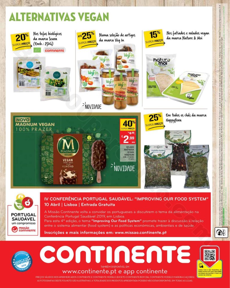 Antevisão Folheto CONTINENTE Bio &amp; Saudável prom