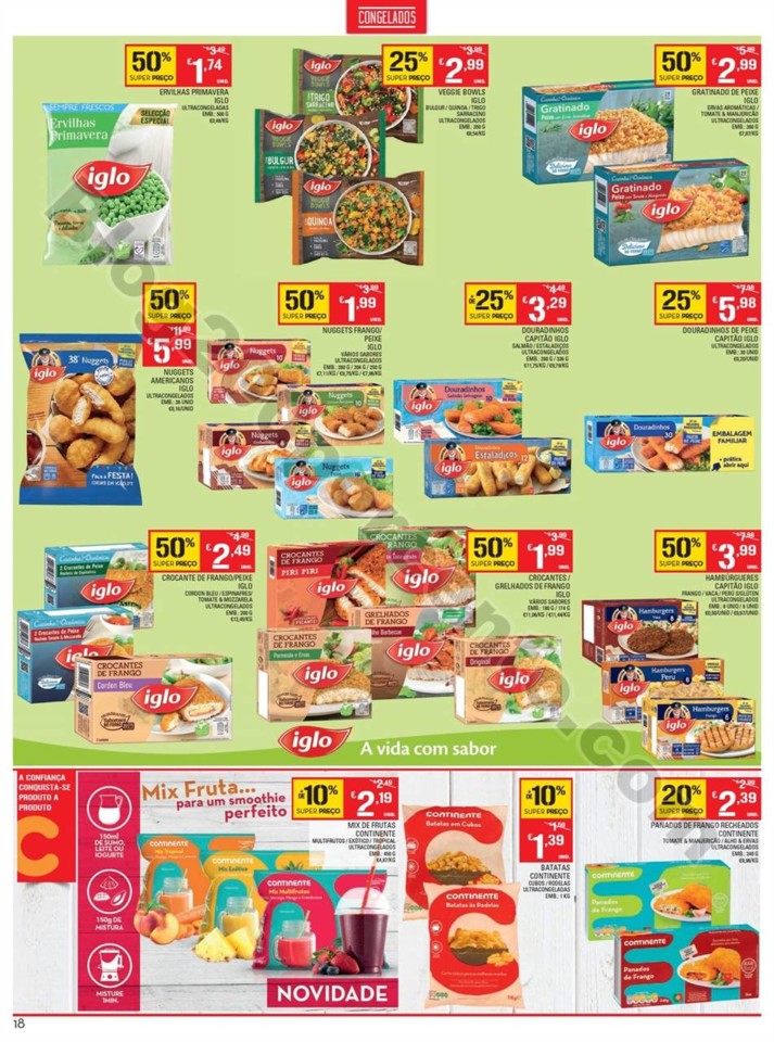Antevisão Folheto CONTINENTE Promoções de 18 a 