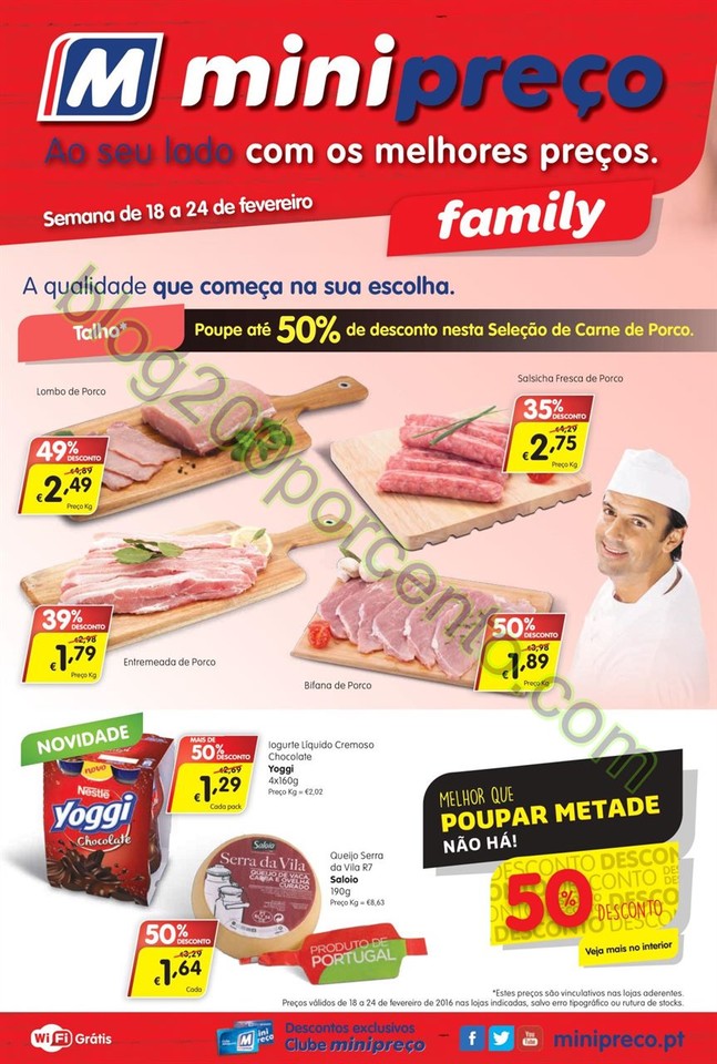 Antevisão Folheto MINIPREÇO Family de 18 a 24 fe