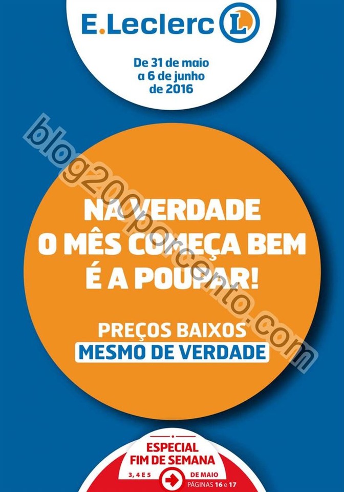 Antevisão Folheto E-LECLERC promoções de 31 mai