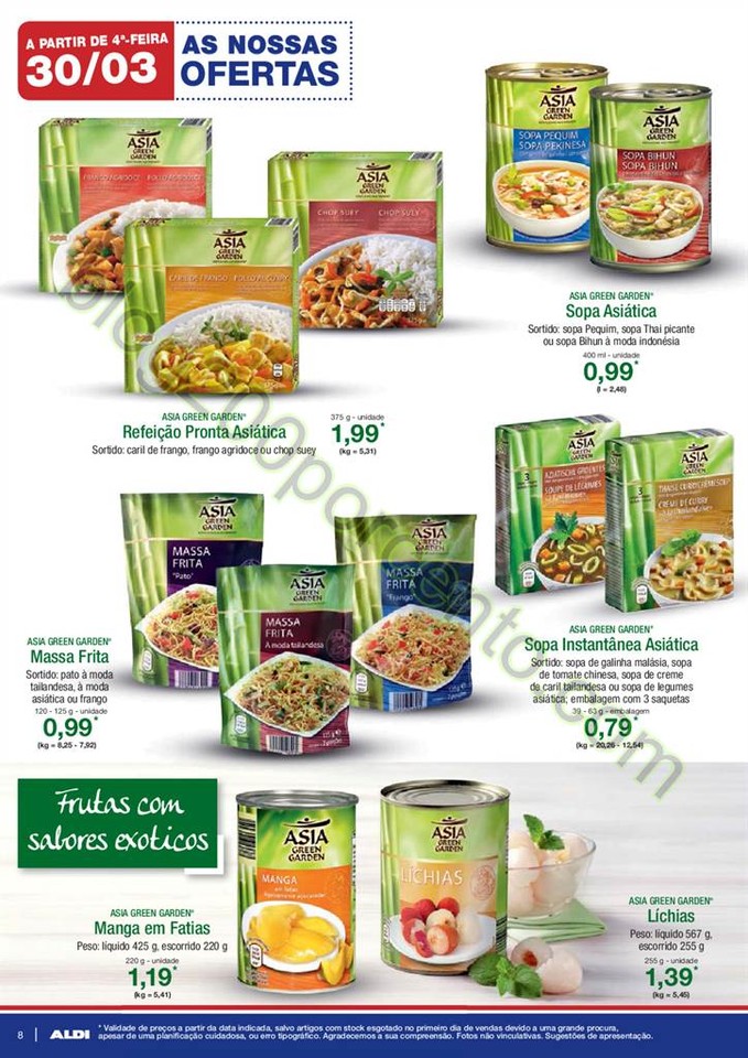 Antevisão Folheto ALDI promoções a partir de 30