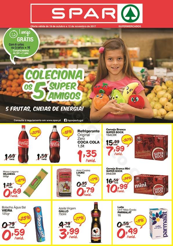 Antevisão Folheto SPAR Promoções de 19 outubro 