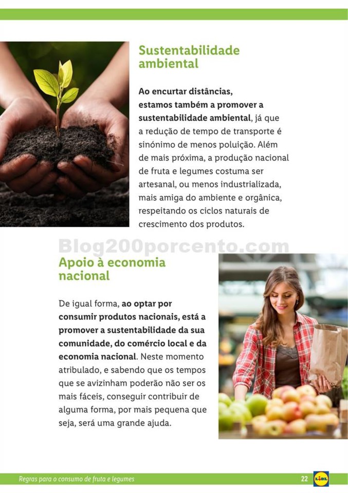 Folheto LIDL Guia de consumo frutas e legumes p22.