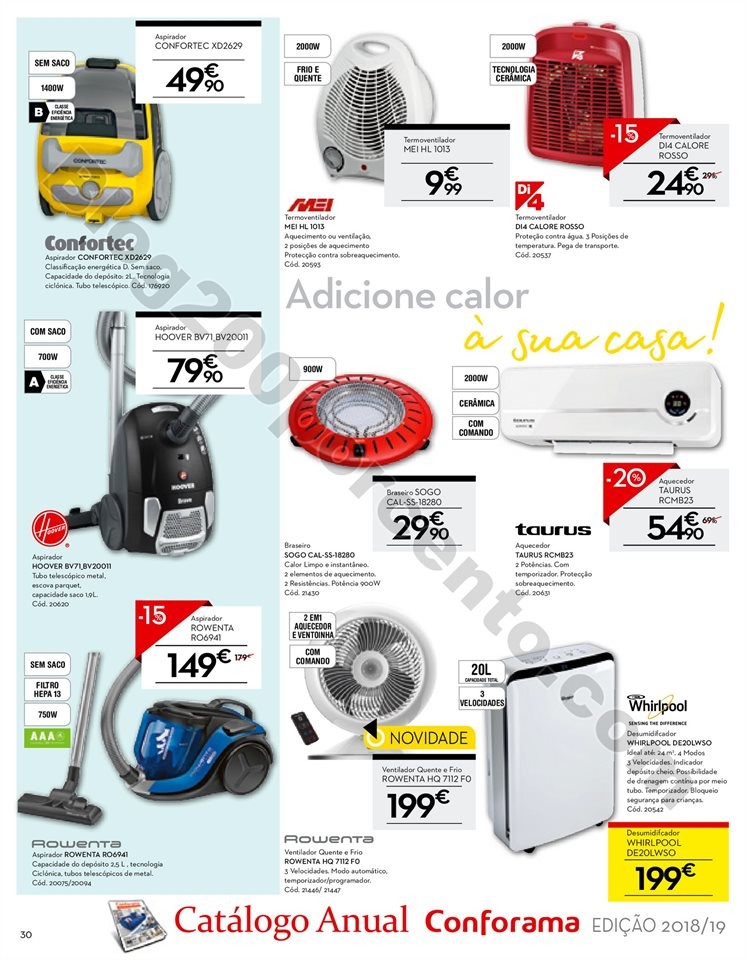 Antevisão Folheto CONFORAMA Promoções de 1 a 22