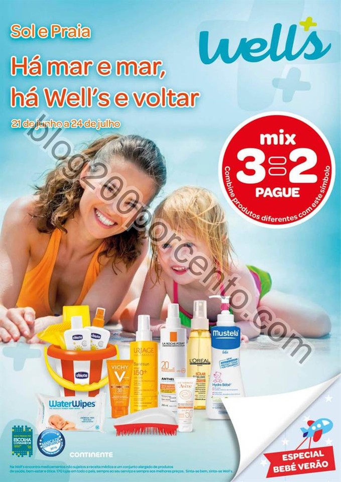 Novo Folheto WELLS Promoções verão de 21 junho 