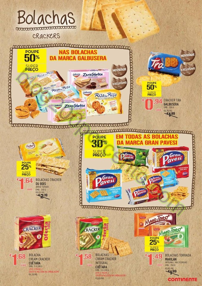 Antevisão Folheto CONTINENTE Extra Bolachas de 9 