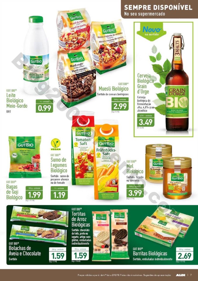 Antevisão Folheto ALDI Promoções a partir de 3 
