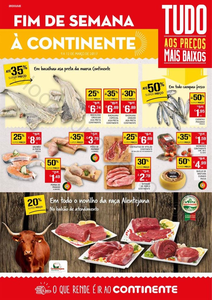 Antevisão Folheto CONTINENTE Fim de semana de 9 a