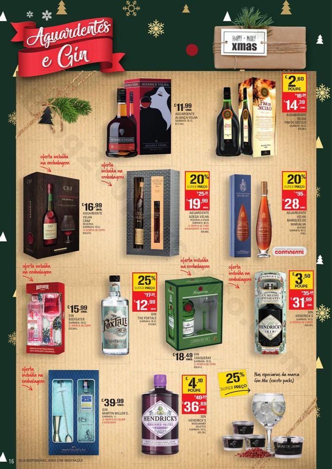 Continente Folheto Feliz Natal 19 novembro a 24 de