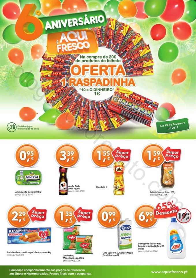 Antevisão Folheto AQUI É FRESCO Promoções de 6
