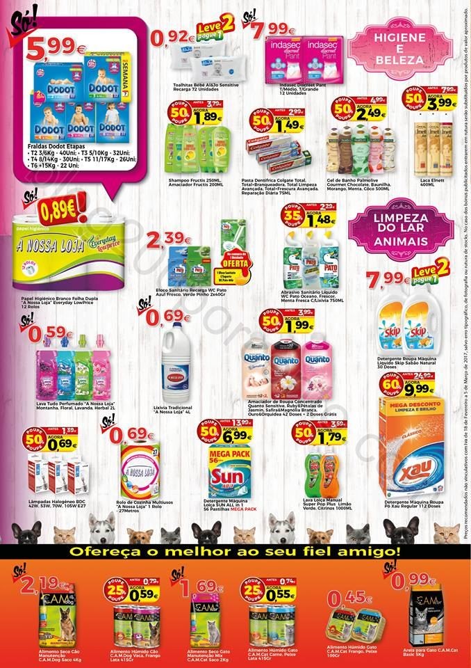 Antevisão Folheto A NOSSA LOJA Promoções de 18 