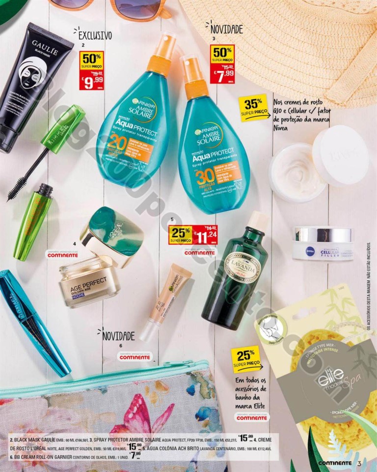 Antevisão Folheto CONTINENTE Beleza verão promo