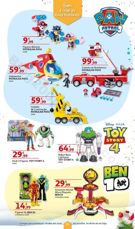 Folheto Brinquedos Natal AUCHAN Promoções de 8 n