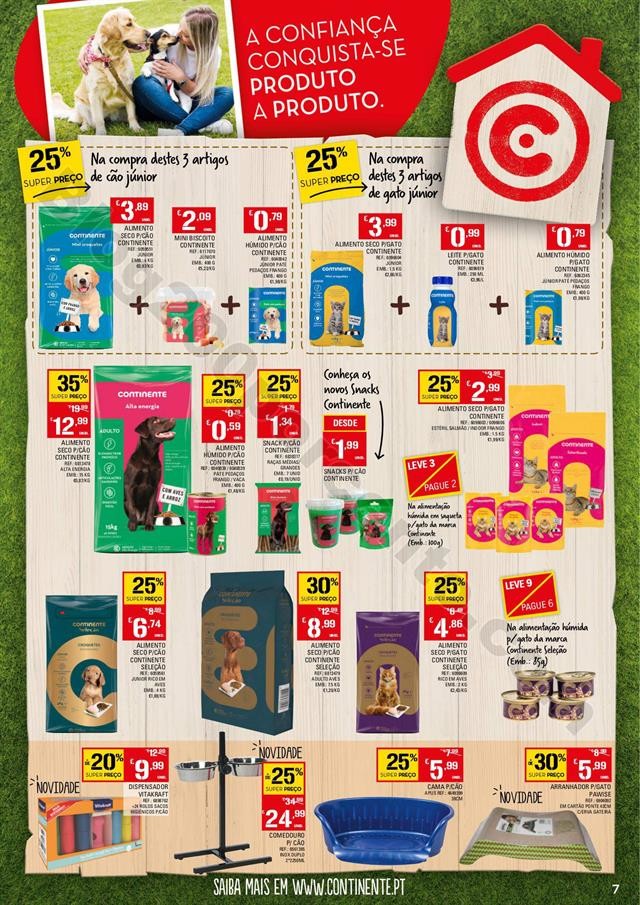 Antevisão Folheto CONTINENTE Pets Promoções de 