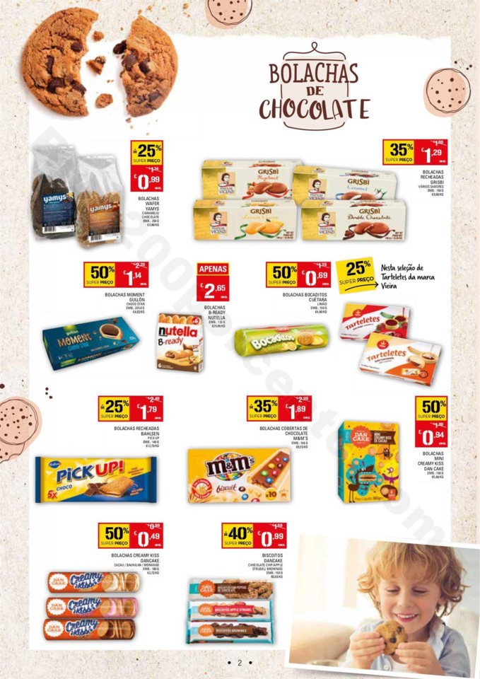 Antevisão Folheto CONTINENTE Biscoitos e Bolachas