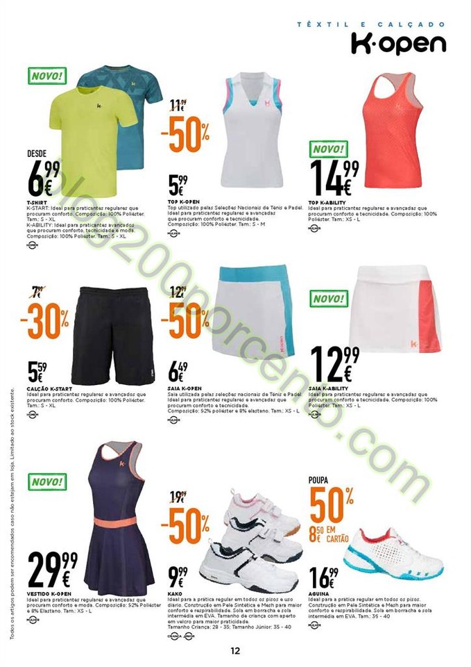 Novo Folheto SPORT ZONE promoções de 18 abril a 