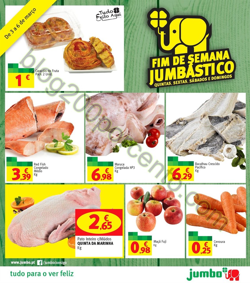 Antevisão Folheto JUMBO Fim de semana de 3 a 6 ma