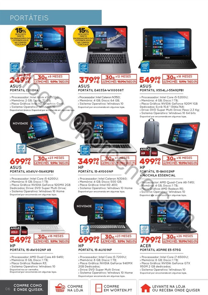 Novo Folheto WORTEN Tecnologia promoções de 6 a 