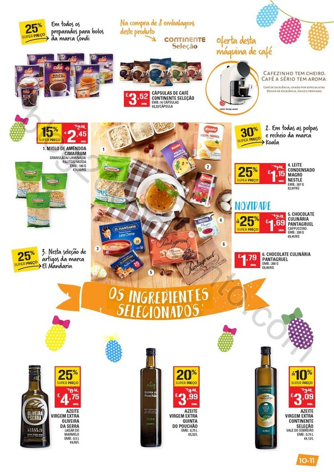 Antevisão Folheto CONTINENTE Páscoa Promoções 