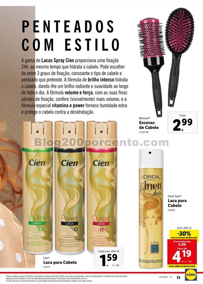 Antevisão Folheto LIDL Beleza Promoções de 20 a