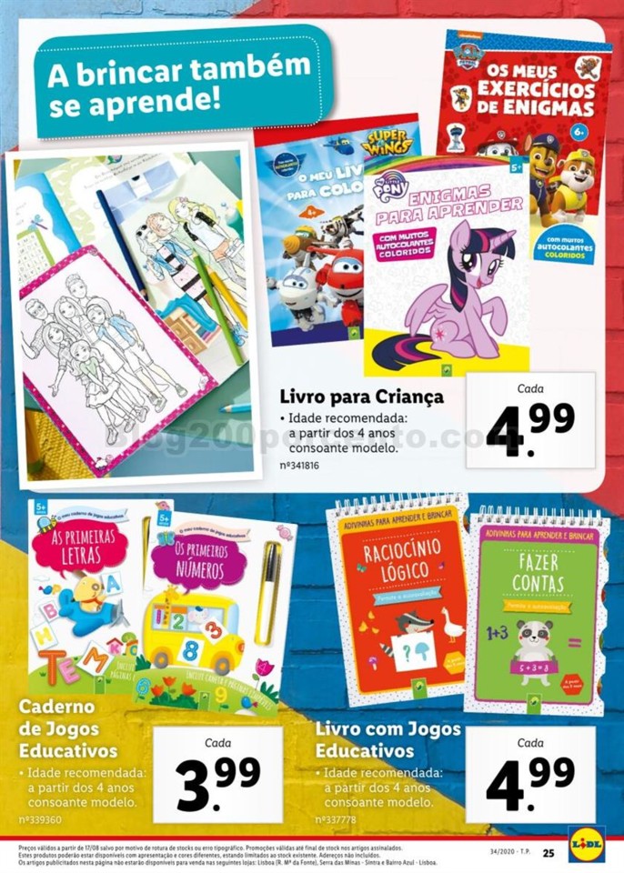 Antevisão Folheto LIDL Regresso às Aulas Promoç