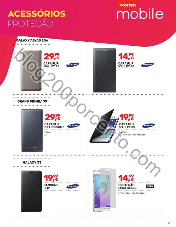 Antevisão Folheto WORTEN Mobile promoções de 7 